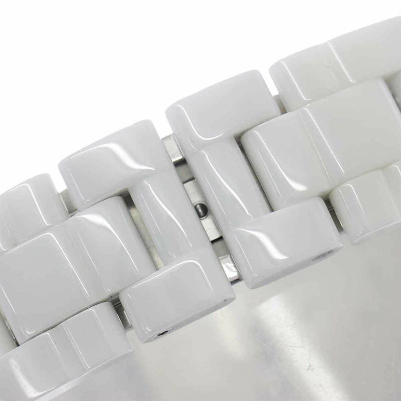 香奈兒 J12 38毫米 H1629 男士腕錶，附日期顯示，鑲嵌12顆鑽石，白色陶瓷錶殼，自動上鍊機芯-5