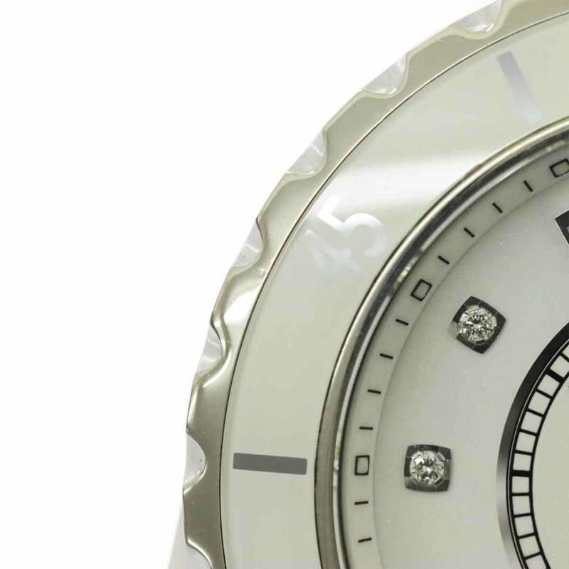 香奈兒 J12 38毫米 H1629 男士腕錶，附日期顯示，鑲嵌12顆鑽石，白色陶瓷錶殼，自動上鍊機芯-6