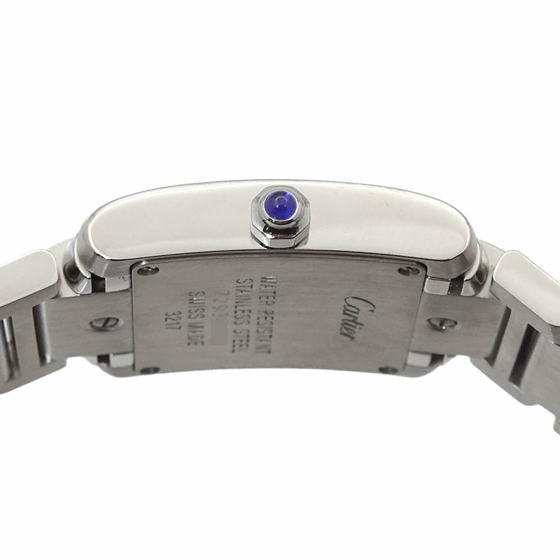 卡地亞 Tank Française SM W51008Q3 女士象牙石英腕錶-4