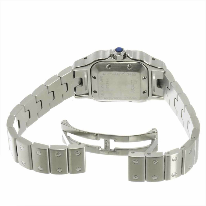 卡地亞 Santos Galbe SM W20066D6 女士腕錶，灰色，自動機械，亞洲獨家款-4