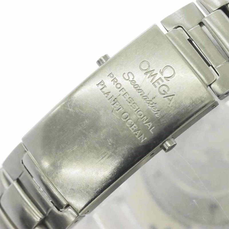 歐米茄海馬系列海洋宇宙同軸天文台認證腕錶，防水600米，型號2208 50，男士腕錶，附日期顯示，黑色，自動機械錶-6