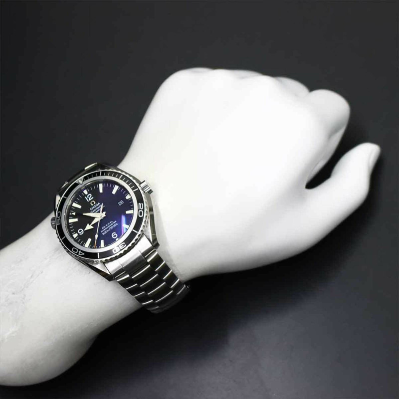 歐米茄海馬系列海洋宇宙2200 50男士腕錶，附日期顯示，黑色，自動機械錶-3