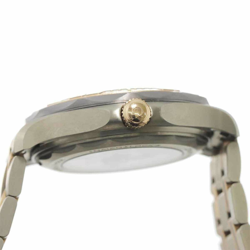 歐米茄海馬系列300公尺潛水錶限量版雙色腕錶 210 60 42 20 99 001，全球限量2500枚，男士腕錶，灰色錶殼，18K玫瑰金錶殼，自動上鍊。-5