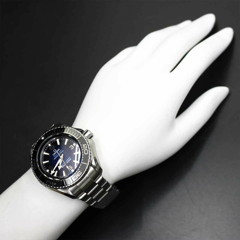 歐米茄海馬系列海洋宇宙6000公尺超深潛水錶 215 30 46 21 03 001 男士腕錶 藍色自動機械錶-3