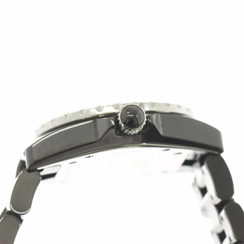 香奈兒 J12 33毫米 H1625 女士腕錶，鑲嵌12顆鑽石，日期顯示，黑色陶瓷石英機芯-5