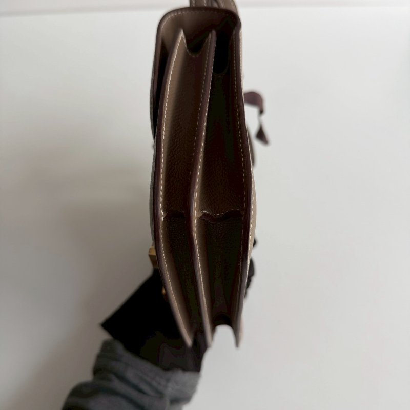 天菜款 閒置新🤎 Hermès 愛馬仕 Mini Constance 大象灰金釦-11
