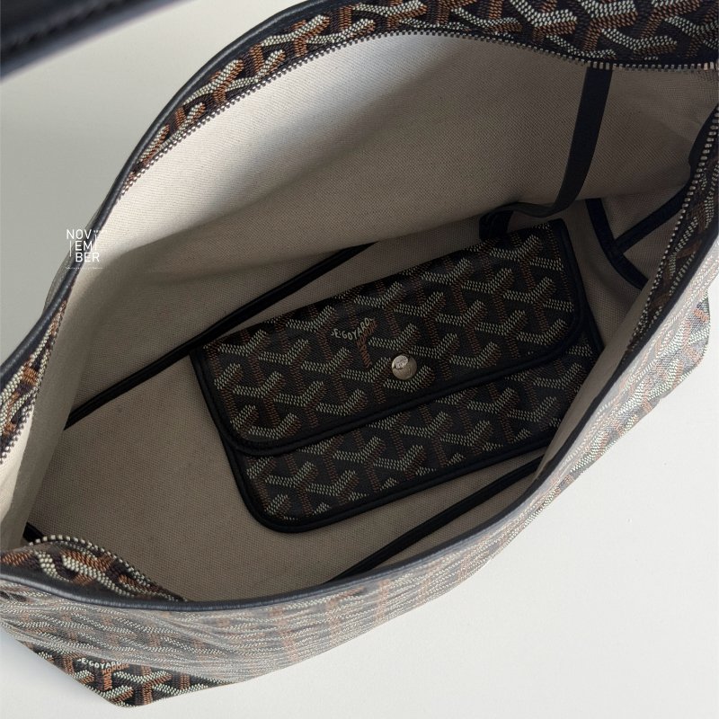 手繪款💖 閒置新🫰🏻 Goyard 戈雅 Hobo 黑 (手繪粉色愛心)-4