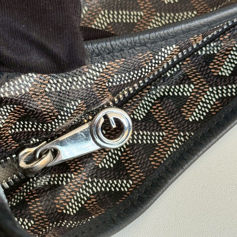 手繪款💖 閒置新🫰🏻 Goyard 戈雅 Hobo 黑 (手繪粉色愛心)-8