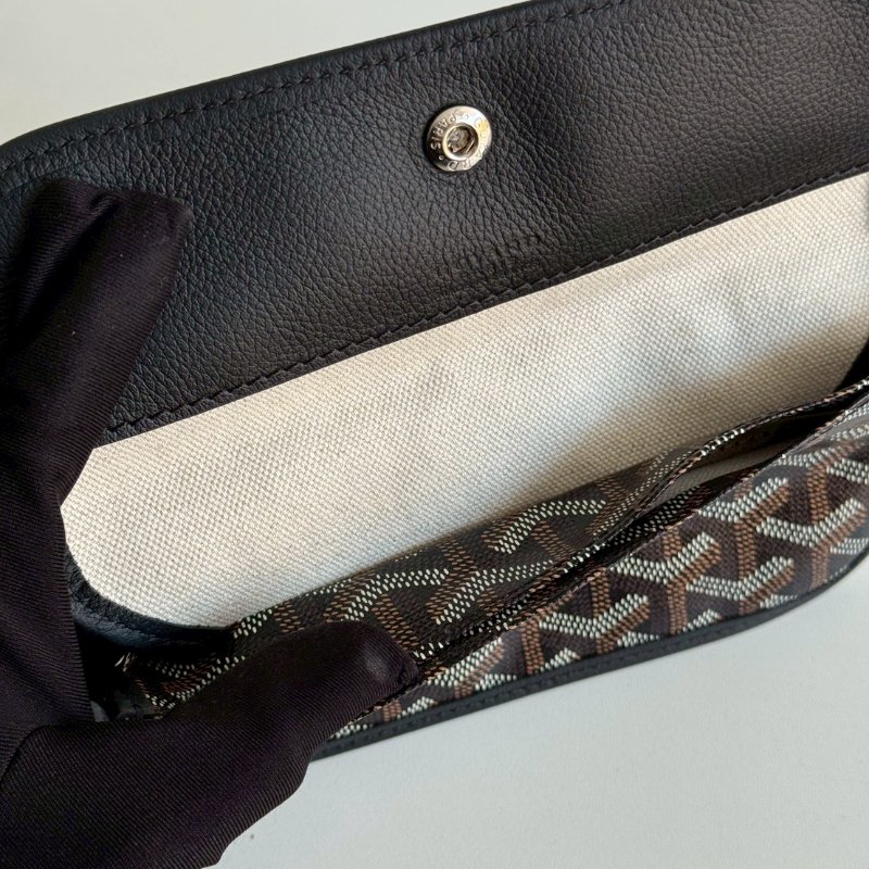 手繪款💖 閒置新🫰🏻 Goyard 戈雅 Hobo 黑 (手繪粉色愛心)-14