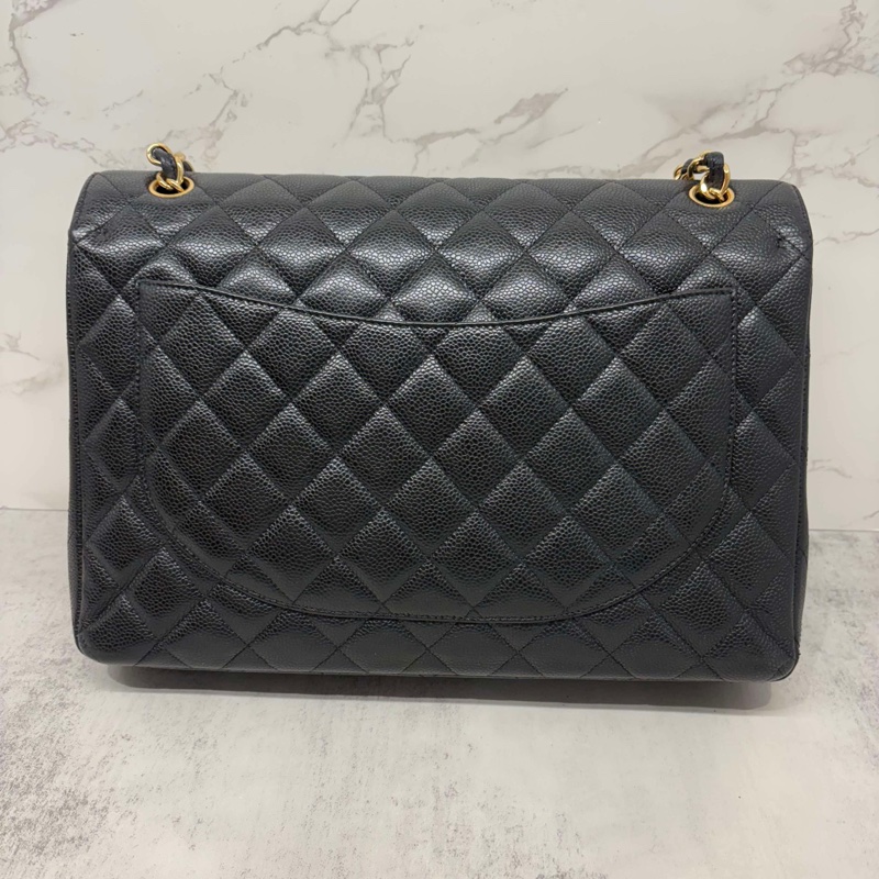 CHANEL jumbo黑金荔枝 CF30-6