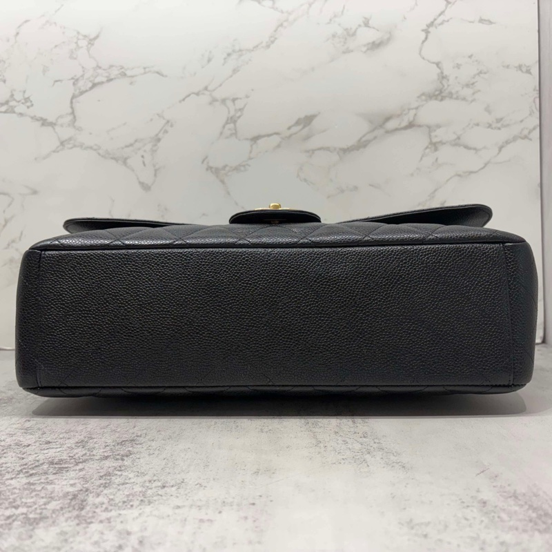 CHANEL jumbo黑金荔枝 CF30-7