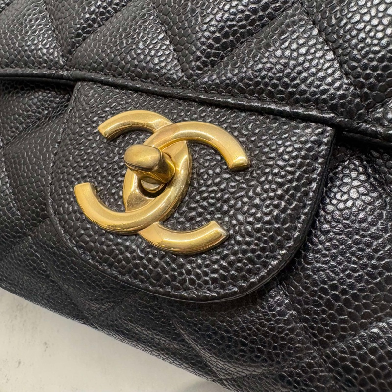 CHANEL jumbo黑金荔枝 CF30-10