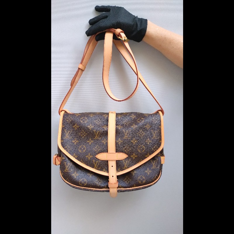 LV 老花小號雙馬鞍包-3