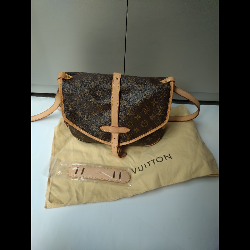 LV 老花小號雙馬鞍包-5