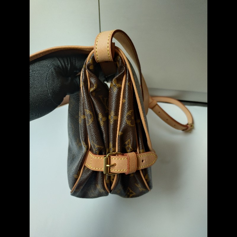 LV 老花小號雙馬鞍包-6