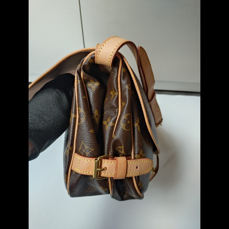 LV 老花小號雙馬鞍包-7