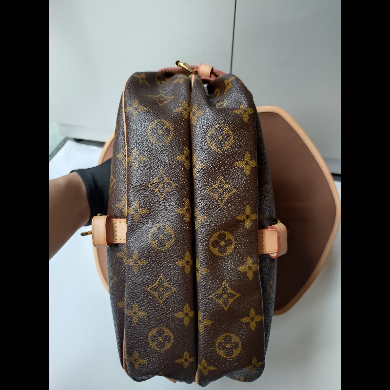 LV 老花小號雙馬鞍包-9