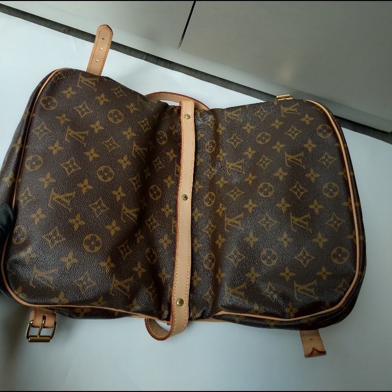 LV 老花小號雙馬鞍包-10