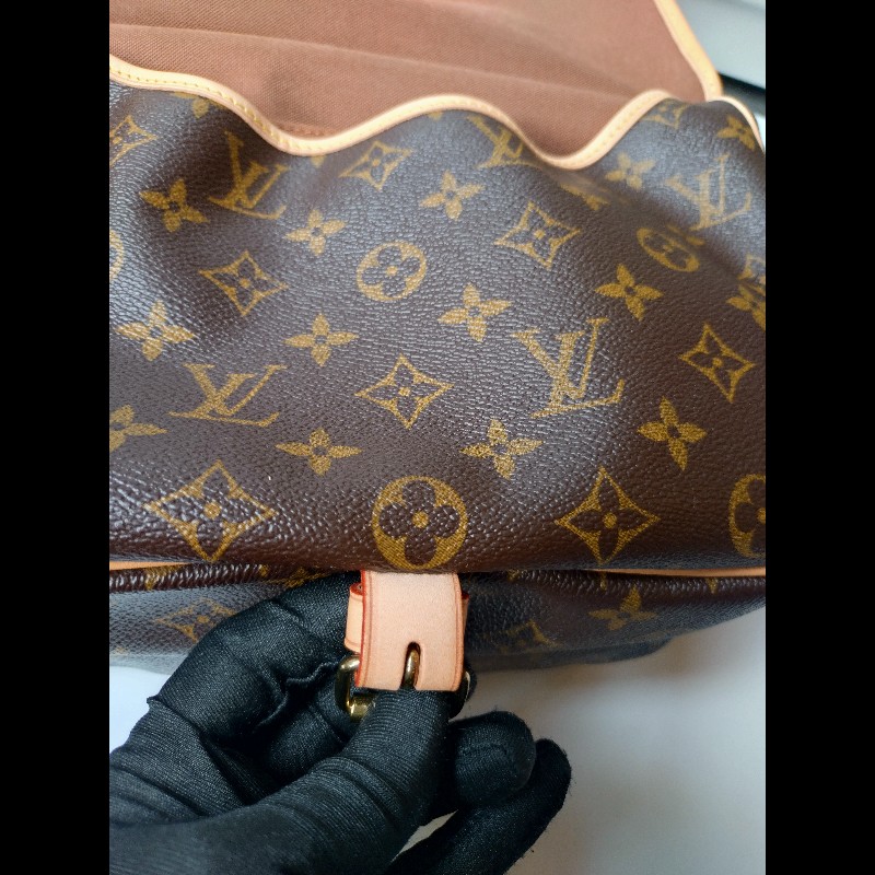 LV 老花小號雙馬鞍包-13