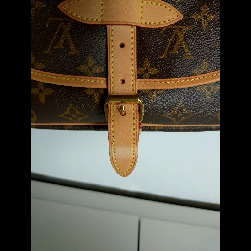 LV 老花小號雙馬鞍包-14