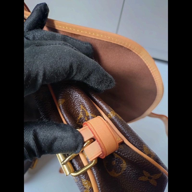 LV 老花小號雙馬鞍包-16