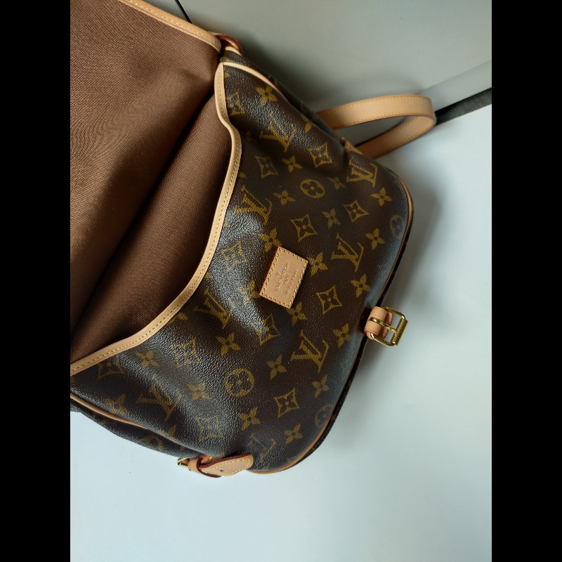 LV 老花小號雙馬鞍包-24