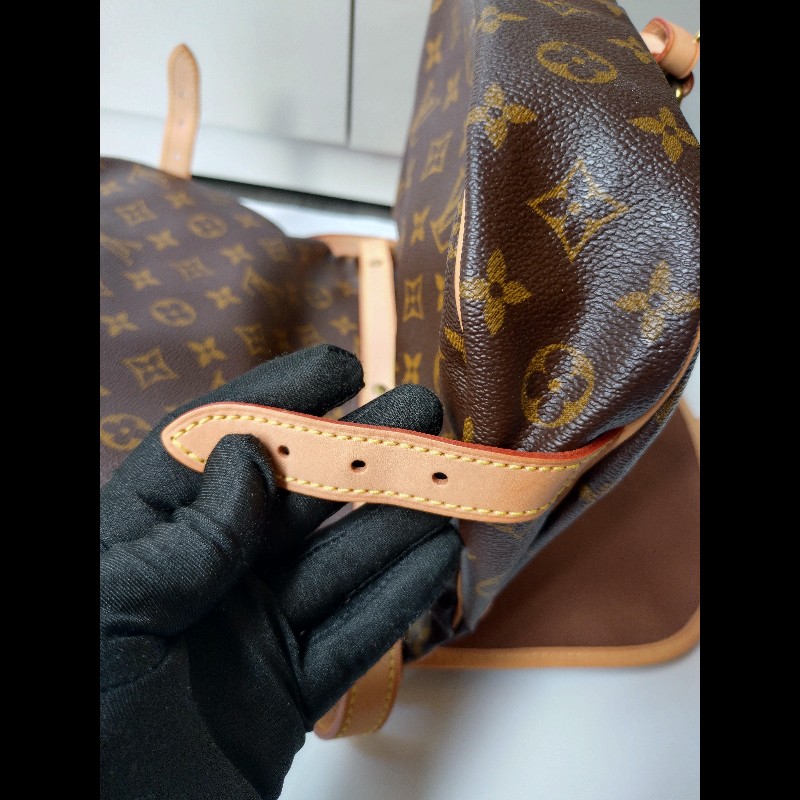 LV 老花小號雙馬鞍包-29