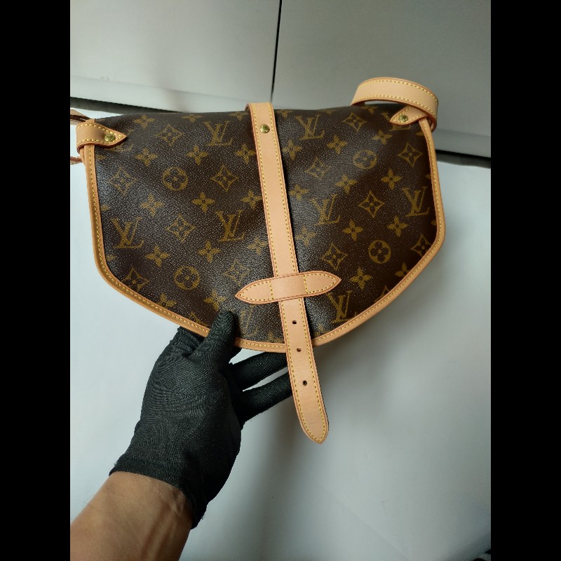 LV 老花小號雙馬鞍包-30