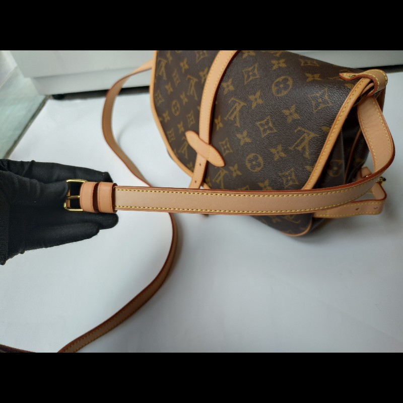 LV 老花小號雙馬鞍包-32