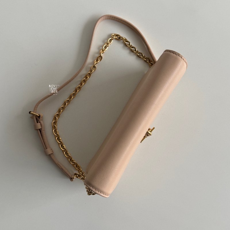 98新✨ 有購證🙌🏻 Louis Vuitton LV 路易威登 Bloom Wallet on Chain 奶茶色金釦-2