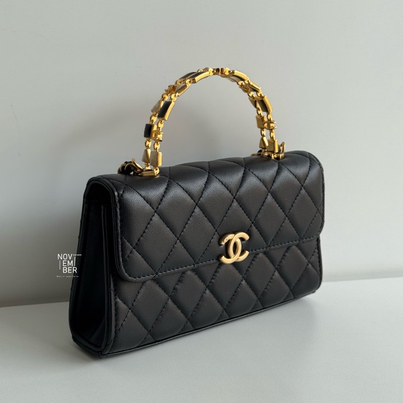 99新🆕 Chanel 香奈兒 22B Handle 琺瑯手柄-2