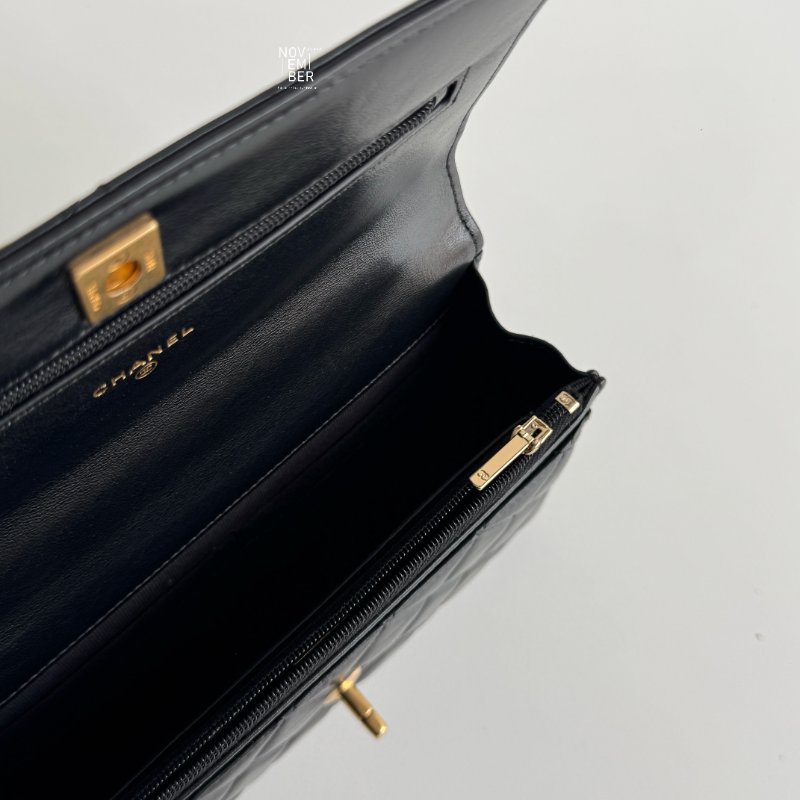 99新🆕 全配有購證😍 Chanel 香奈兒 珍珠 WOC 黑金-4