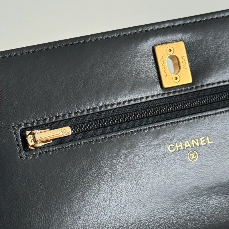 99新🆕 全配有購證😍 Chanel 香奈兒 珍珠 WOC 黑金-12