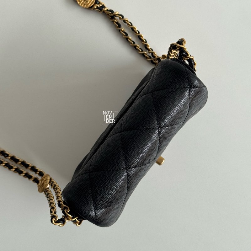 99新🆕 Chanel 香奈兒 金幣方胖子 黑金-3