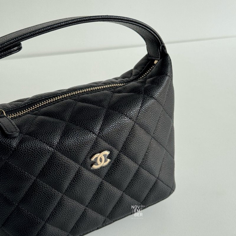 閒置新🖤 Chanel 香奈兒 25A 飯盒包 黑色金釦-3