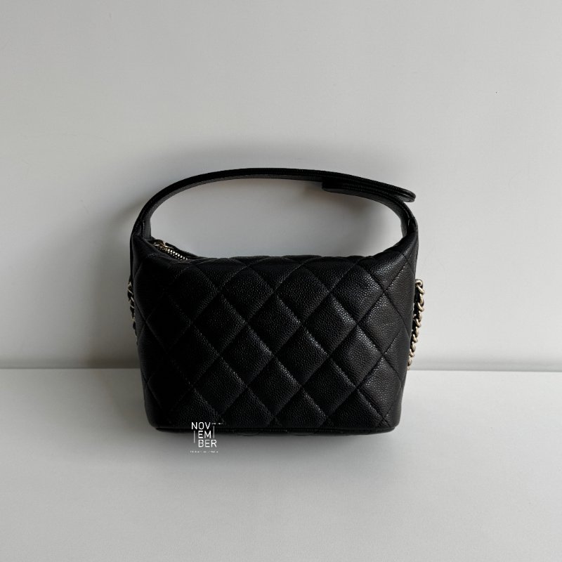 閒置新🖤 Chanel 香奈兒 25A 飯盒包 黑色金釦-5