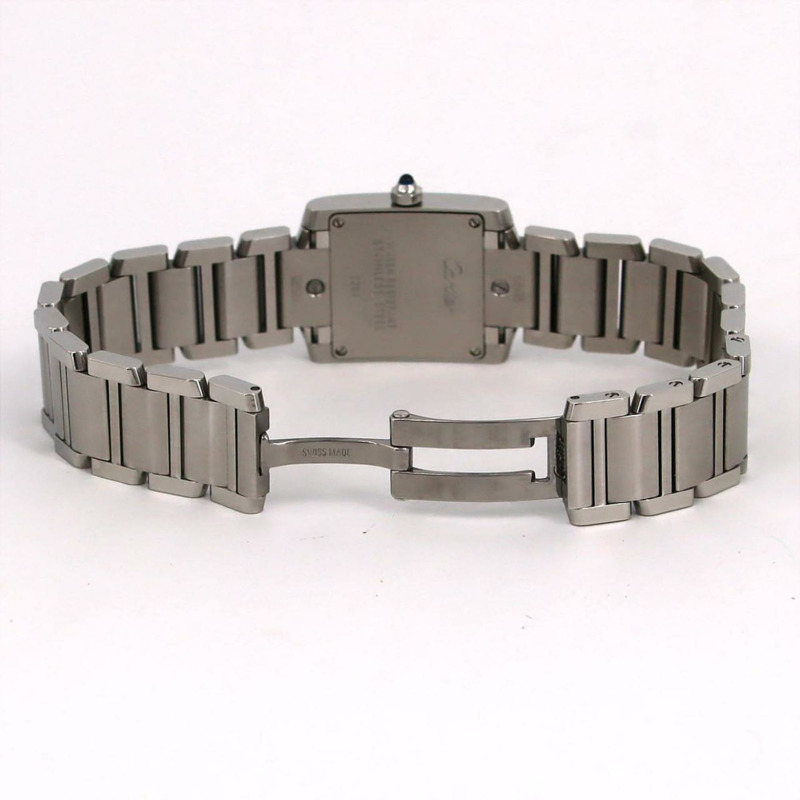 卡地亞 Tank Française SM W51008Q3 不鏽鋼石英錶-5