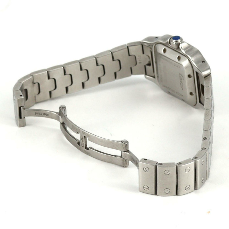 卡地亞 Santos Galbe SM W20044D6 不鏽鋼自動腕錶-6