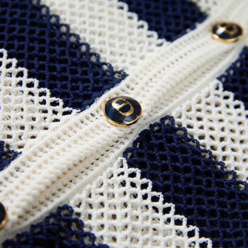 ❤️ DIOR 經典條紋款 百搭外套 精致紐扣-6