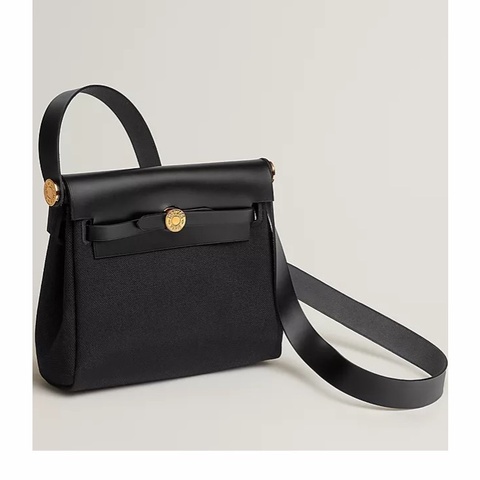 Hermes 女士 黑色Mini Herbag Zip 20單肩包K刻 均碼碼常規、20cm*7cm*17cm
