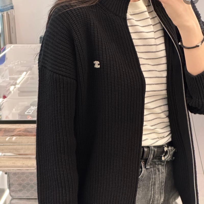 Celine 男女皆可穿 針織外套 羊毛外套-4