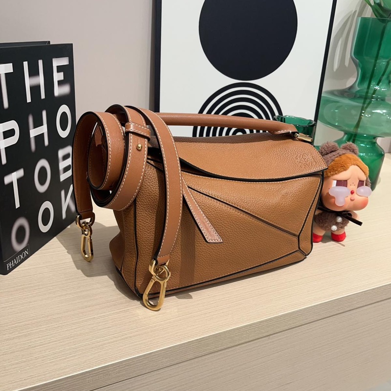 Loewe Puzzle Small Tan Calfskin-1