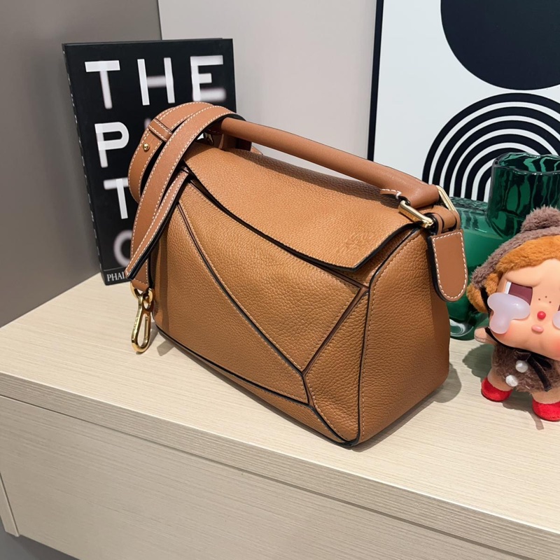 Loewe Puzzle Small Tan Calfskin-3