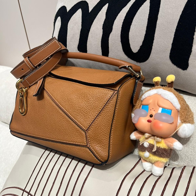 Loewe Puzzle Small Tan Calfskin-5