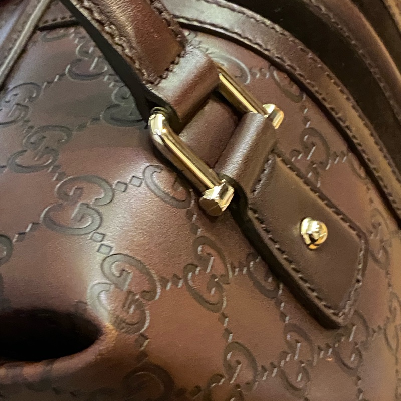 Gucci 手提包 小方包 大方包 醫生包 鑰匙 鎖頭包 酒紅咖啡-5