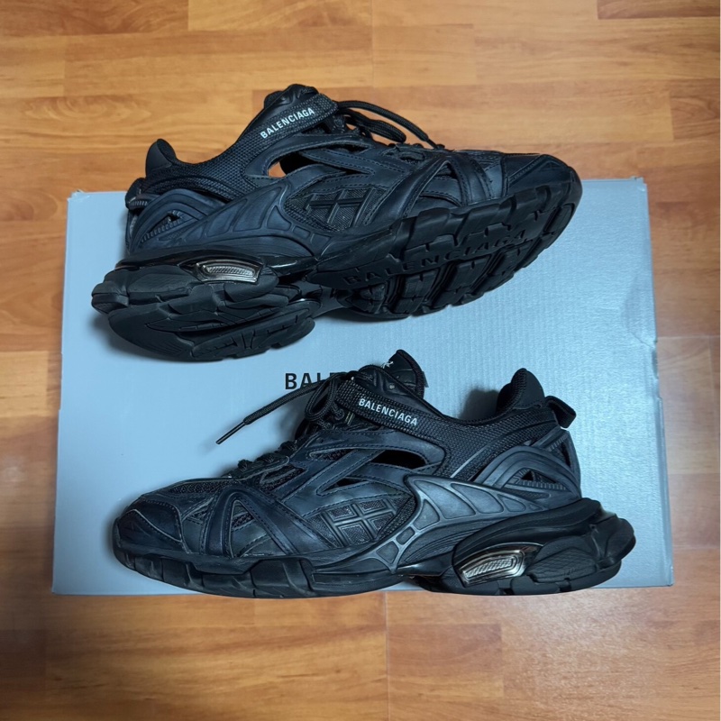 Balenciaga巴黎世家Track2.0做舊老爹鞋 男款 黑色 40碼-0