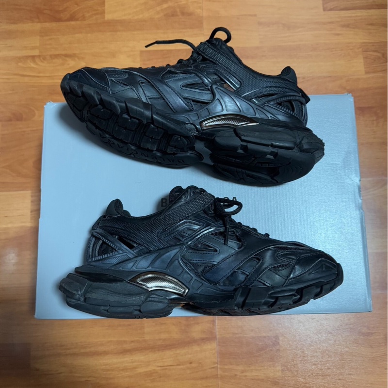 Balenciaga巴黎世家Track2.0做舊老爹鞋 男款 黑色 40碼-1