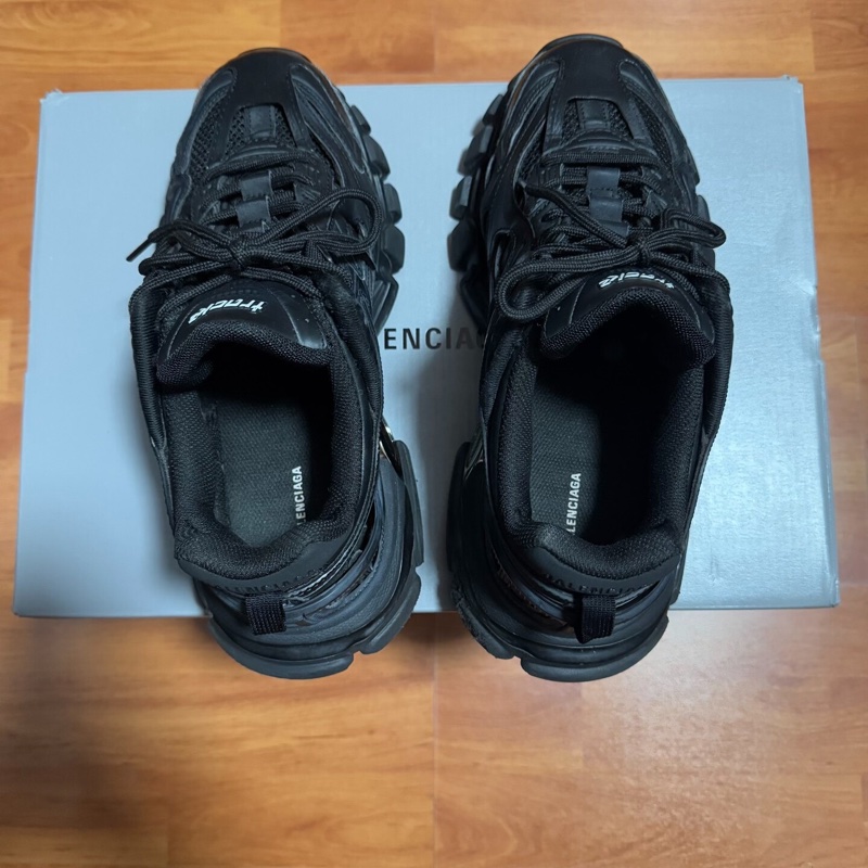 Balenciaga巴黎世家Track2.0做舊老爹鞋 男款 黑色 40碼-3