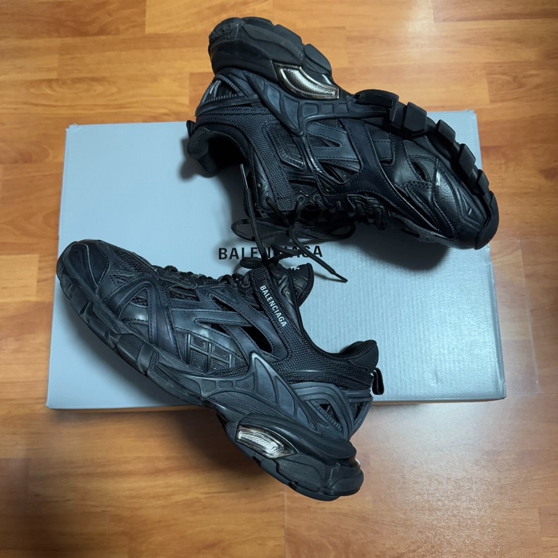 Balenciaga巴黎世家Track2.0做舊老爹鞋 男款 黑色 40碼-7