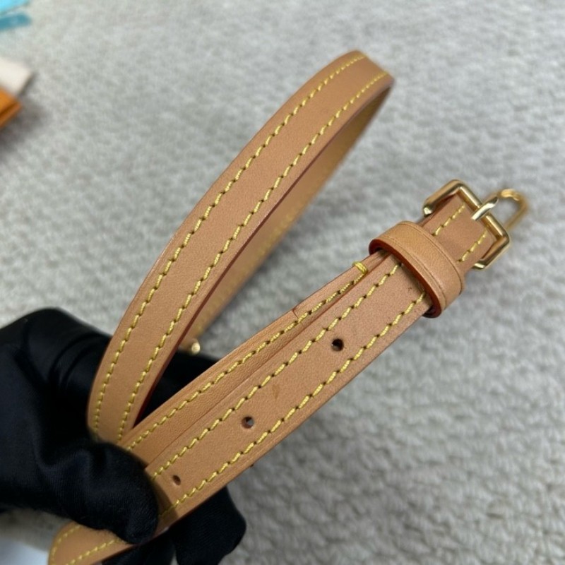 sz cgy LV路易威登Speedy Nano老花迷你枕頭包 經典Monogram塗層帆布 棕色牛皮飾邊 肩帶可調節 可單肩可斜挎可手提 日常通勤約會都很合適-15